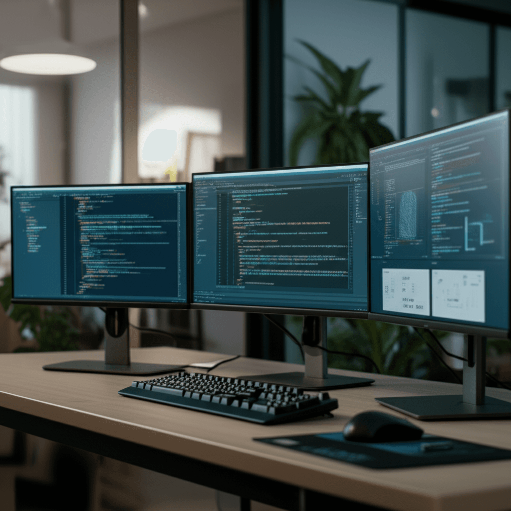 Modern software development environment with code and application interfaces
